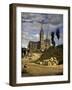 La cathédrale de Chartres-Jean-Baptiste-Camille Corot-Framed Giclee Print