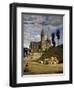 La cathédrale de Chartres-Jean-Baptiste-Camille Corot-Framed Giclee Print