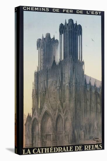 La Cathedrale De Reims Poster-Jean Droit-Stretched Canvas