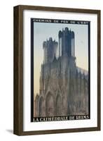 La Cathedrale De Reims Poster-Jean Droit-Framed Giclee Print