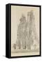 La cathédrale de Reims-Adrien Dauzats-Framed Stretched Canvas