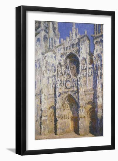 La Cathédrale De Rouen, Le Portail Et La Tour Saint-Romain, Plein Soleil, Harmonie Bleue Et-Claude Monet-Framed Giclee Print