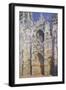 La Cathédrale De Rouen, Le Portail Et La Tour Saint-Romain, Plein Soleil, Harmonie Bleue Et-Claude Monet-Framed Giclee Print