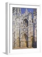 La Cathédrale De Rouen, Le Portail Et La Tour Saint-Romain, Plein Soleil, Harmonie Bleue Et-Claude Monet-Framed Giclee Print