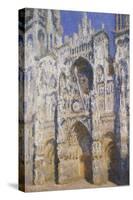 La Cathédrale De Rouen, Le Portail Et La Tour Saint-Romain, Plein Soleil, Harmonie Bleue Et-Claude Monet-Stretched Canvas