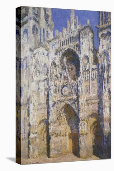 La Cathédrale De Rouen, Le Portail Et La Tour Saint-Romain, Plein Soleil, Harmonie Bleue Et-Claude Monet-Stretched Canvas
