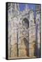 La Cathédrale De Rouen, Le Portail Et La Tour Saint-Romain, Plein Soleil, Harmonie Bleue Et-Claude Monet-Framed Stretched Canvas