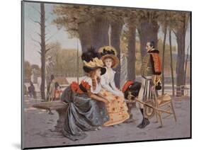 La Causerie-Francois Flameng-Mounted Giclee Print