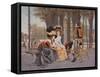 La Causerie-Francois Flameng-Framed Stretched Canvas