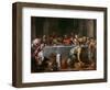 La Cene  (The Last Supper) Peinture D'agostino Carracci (1557-1602) 1594 Dim 172X237 Cm Museo Del-Agostino Carracci-Framed Giclee Print