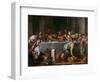 La Cene  (The Last Supper) Peinture D'agostino Carracci (1557-1602) 1594 Dim 172X237 Cm Museo Del-Agostino Carracci-Framed Giclee Print