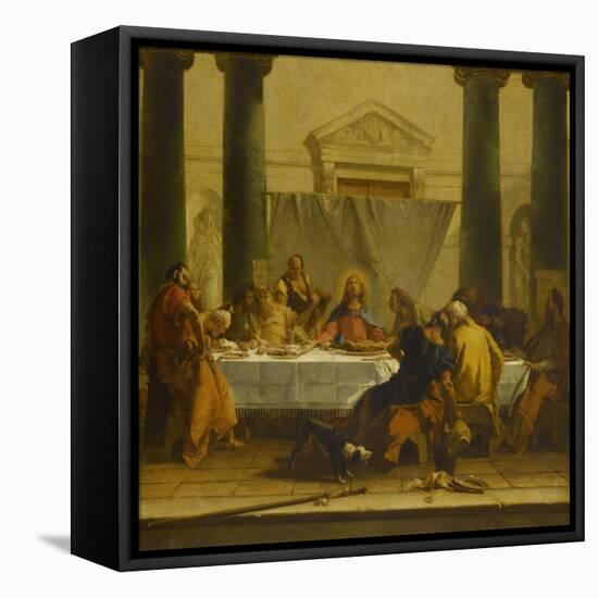 La Cène-Giovanni Battista Tiepolo-Framed Stretched Canvas