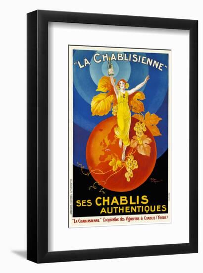 La Chablisienne Ses Chablis Authentiques, 1926-Henry Le Monnier-Framed Art Print