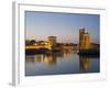 La Chaine and St. Nicholas Towers, La Rochelle at Dusk, Charente-Maritime, France-Stuart Hazel-Framed Photographic Print