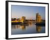 La Chaine and St. Nicholas Towers, La Rochelle at Dusk, Charente-Maritime, France-Stuart Hazel-Framed Photographic Print