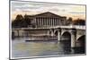 La Chambre Des Deputes and the Pont De La Concorde, Paris, C1900-null-Mounted Giclee Print