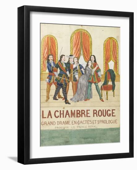 La chambre rouge, grand drame en 4 actes et 1 prologue, prologue le price royal-null-Framed Giclee Print