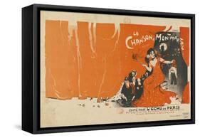 La Chanson a Montmartre-Jules-Alexandre Grün-Framed Stretched Canvas