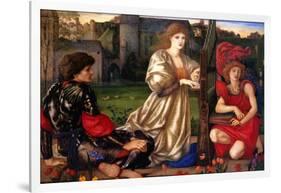 La Chant D'Amour; the Song of Love-Edward Burne-Jones-Framed Art Print