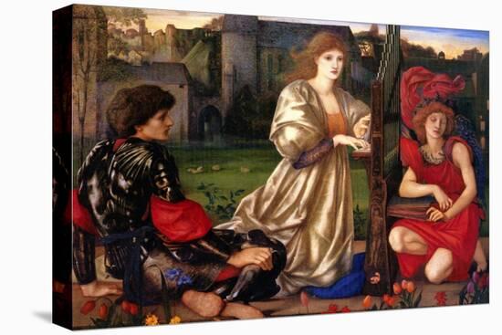 La Chant D'Amour; the Song of Love-Edward Burne-Jones-Stretched Canvas