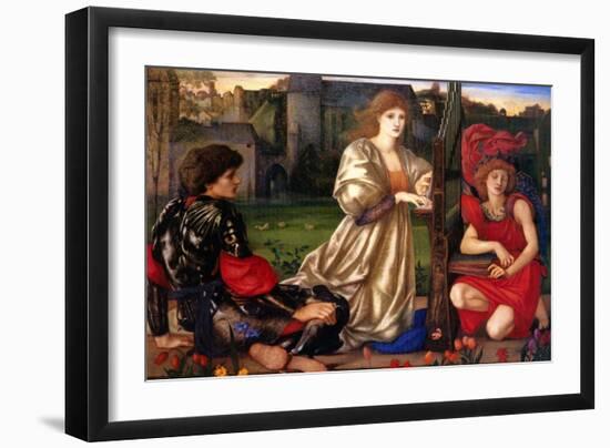 La Chant D'Amour; the Song of Love-Edward Burne-Jones-Framed Art Print