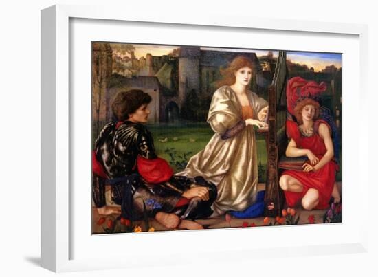 La Chant D'Amour; the Song of Love-Edward Burne-Jones-Framed Art Print