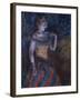 La Chanteuse verte-Edgar Degas-Framed Giclee Print