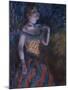 La Chanteuse verte-Edgar Degas-Mounted Giclee Print