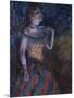 La Chanteuse verte-Edgar Degas-Mounted Giclee Print