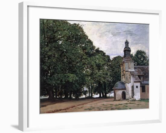 La Chapelle De Notre-Dame De Grace, Honfleur-Claude Monet-Framed Giclee Print