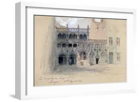 La Chapelle Du Sang De Dieu, Bruges, 1846-John Gilbert-Framed Giclee Print