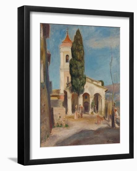 La Chapelle Notre-Dame de Protection au Haut-de-Cagnes, 1905-Pierre Auguste Renoir-Framed Giclee Print