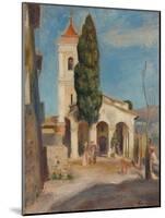 La Chapelle Notre-Dame de Protection au Haut-de-Cagnes, 1905-Pierre Auguste Renoir-Mounted Giclee Print