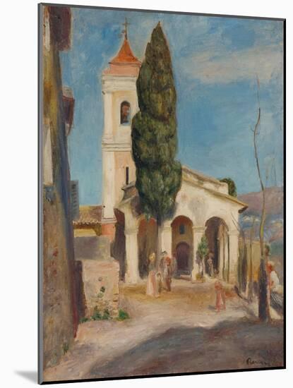 La Chapelle Notre-Dame de Protection au Haut-de-Cagnes, 1905-Pierre Auguste Renoir-Mounted Giclee Print