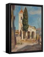 La Chapelle Notre-Dame de Protection au Haut-de-Cagnes, 1905-Pierre Auguste Renoir-Framed Stretched Canvas