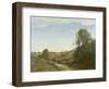 La Charette, Memory of Marcoussis-Jean-Baptiste-Camille Corot-Framed Giclee Print