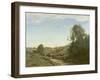 La Charette, Memory of Marcoussis-Jean-Baptiste-Camille Corot-Framed Giclee Print