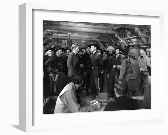 La Charge Fantastique THEY DIED WITH THEIR BOOTS ON by Raoul Walsh with Arthur Kennedy and Errol fl-null-Framed Photo