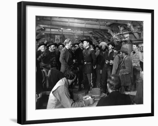 La Charge Fantastique THEY DIED WITH THEIR BOOTS ON by Raoul Walsh with Arthur Kennedy and Errol fl-null-Framed Photo