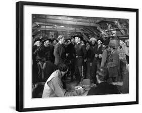 La Charge Fantastique THEY DIED WITH THEIR BOOTS ON by Raoul Walsh with Arthur Kennedy and Errol fl-null-Framed Photo