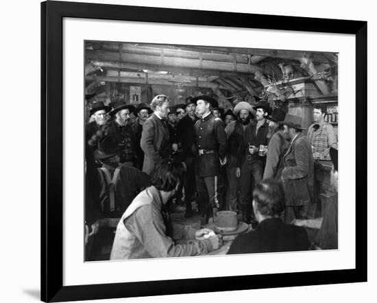 La Charge Fantastique THEY DIED WITH THEIR BOOTS ON by Raoul Walsh with Arthur Kennedy and Errol fl-null-Framed Photo