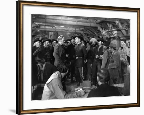 La Charge Fantastique THEY DIED WITH THEIR BOOTS ON by Raoul Walsh with Arthur Kennedy and Errol fl-null-Framed Photo