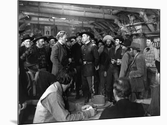 La Charge Fantastique THEY DIED WITH THEIR BOOTS ON by Raoul Walsh with Arthur Kennedy and Errol fl-null-Mounted Photo