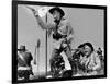 La Charge Fantastique THEY DIED WITH THEIR BOOTS ON by Raoul Walsh with Errol Flynn, 1941 (b/w phot-null-Framed Photo