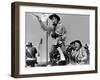 La Charge Fantastique THEY DIED WITH THEIR BOOTS ON by Raoul Walsh with Errol Flynn, 1941 (b/w phot-null-Framed Photo