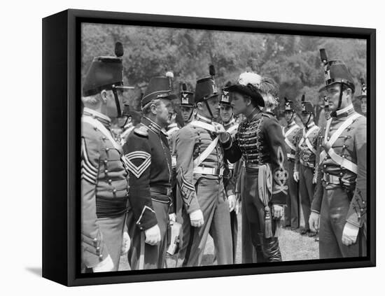 La Charge Fantastique THEY DIED WITH THEIR BOOTS ON by Raoul Walsh with Joe Sawyer, Arthur Kennedy -null-Framed Stretched Canvas