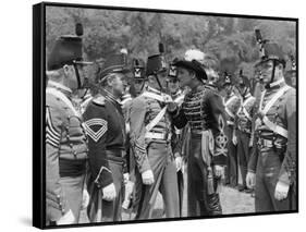 La Charge Fantastique THEY DIED WITH THEIR BOOTS ON by Raoul Walsh with Joe Sawyer, Arthur Kennedy -null-Framed Stretched Canvas