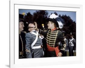 La Charge Fantastique THEY DIED WITH THEIR BOOTS ON by Raoul Walsh with Joe Sawyer, Arthur Kennedy -null-Framed Photo