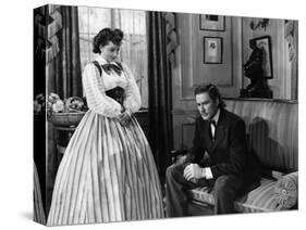 La Charge Fantastique THEY DIED WITH THEIR BOOTS ON by Raoul Walsh with Olivia by Havilland and Err-null-Stretched Canvas