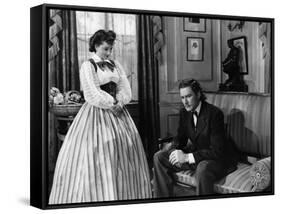 La Charge Fantastique THEY DIED WITH THEIR BOOTS ON by Raoul Walsh with Olivia by Havilland and Err-null-Framed Stretched Canvas